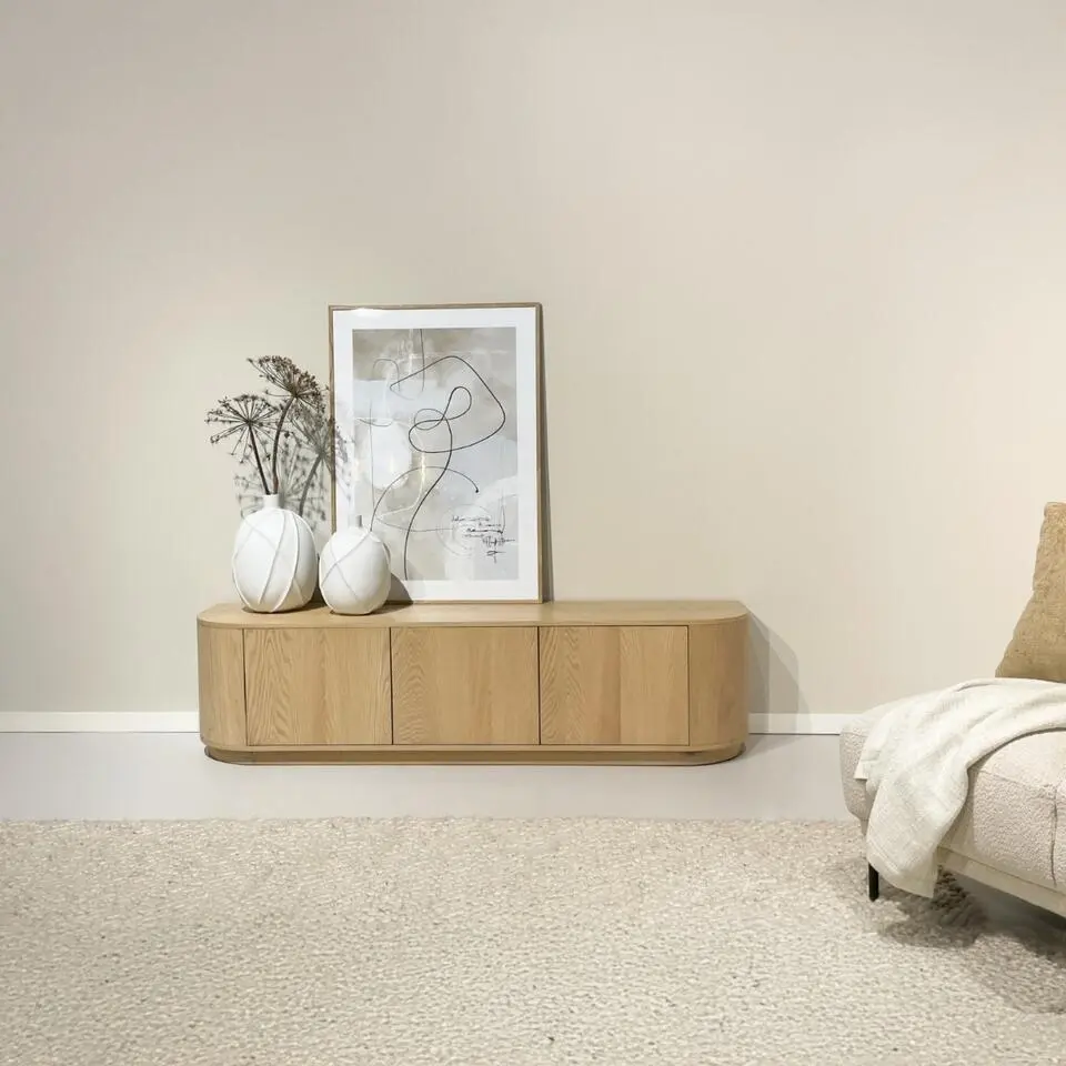 Tv-meubel Naturel Eiken - 180x40x45cm - Novero