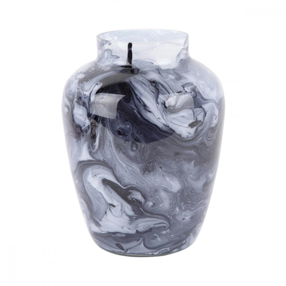 BLENDED CONE - Vase en verre multicolore H27cm