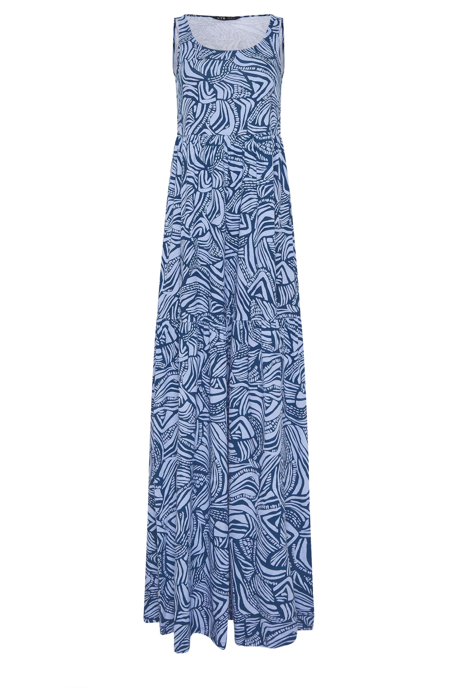 Long Tall Sally Tall Abstract Tiered Maxi Dress