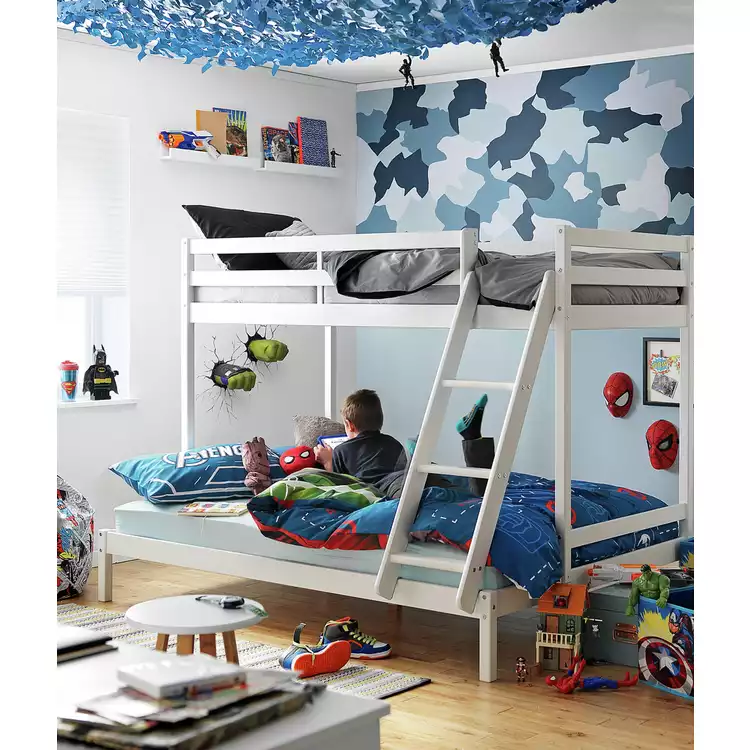 Habitat Easycare Two Tone Grey & Black Bedding Set - Single