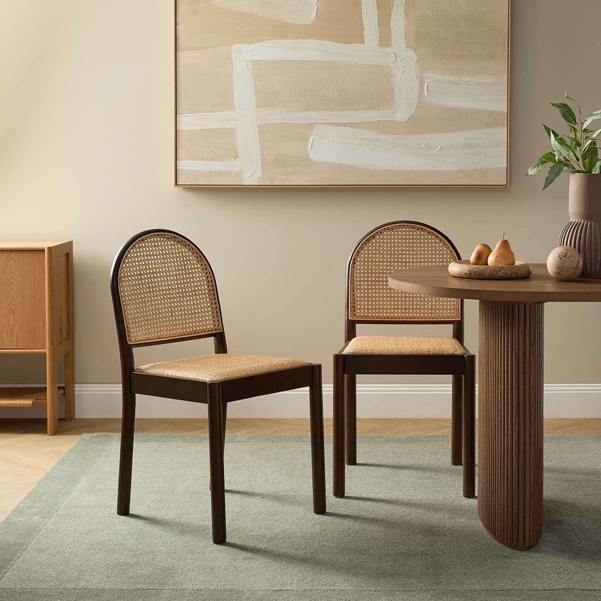 Mateo Dining Chair - Walnut Set of Six Bundle
