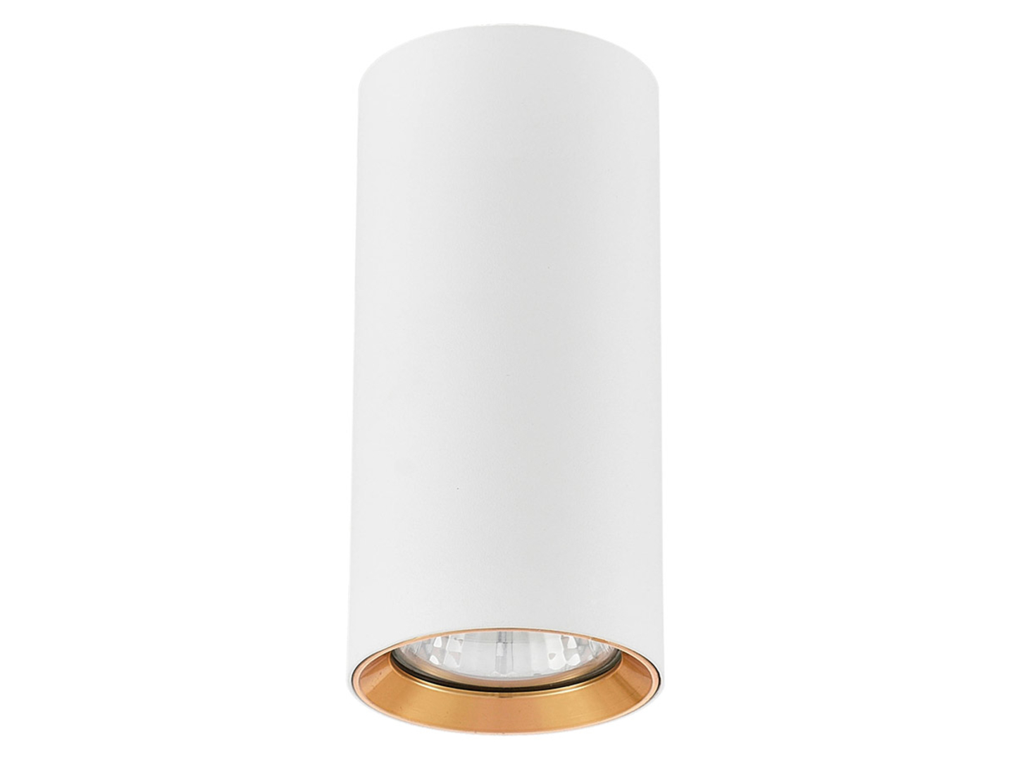 Plafon Manacor 13 cm metalowy biało-złoty