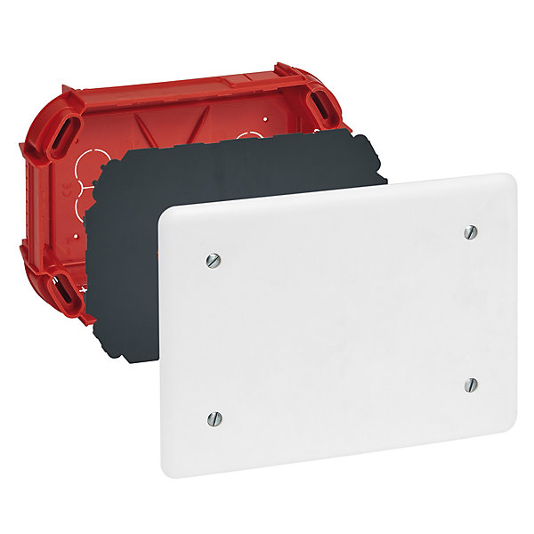 Boîte complète BATIBOX maçonnerie pour dérivation rectangulaire 165 x 115 x 40mm - LEGRAND - 089273