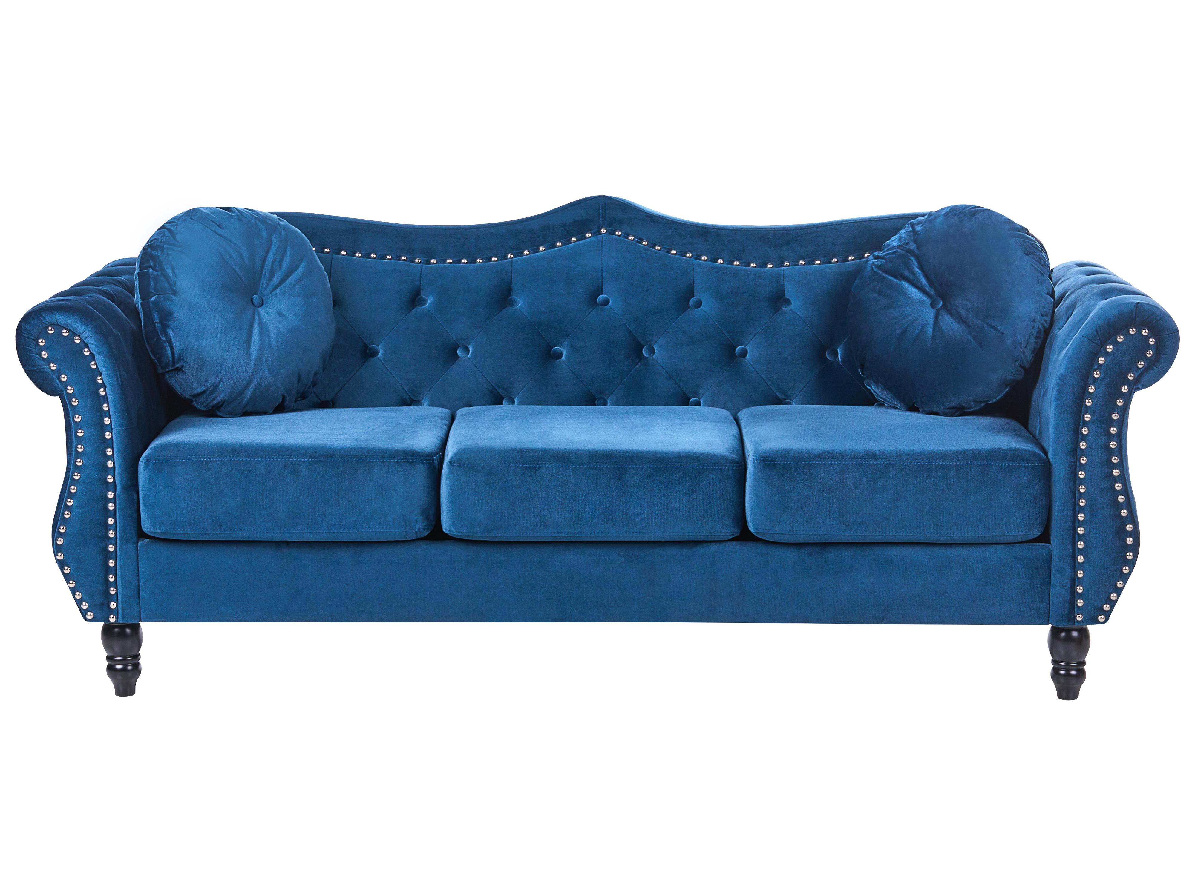 Sofa 2 Seater SKIEN Velvet Navy Blue
