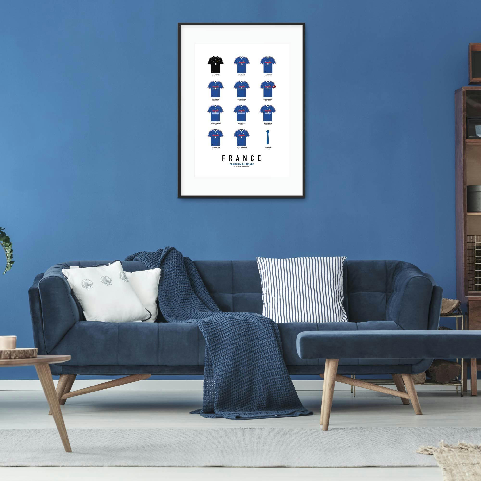 FRANCE - Affiche Football - France 1998 - 40 x 60 cm