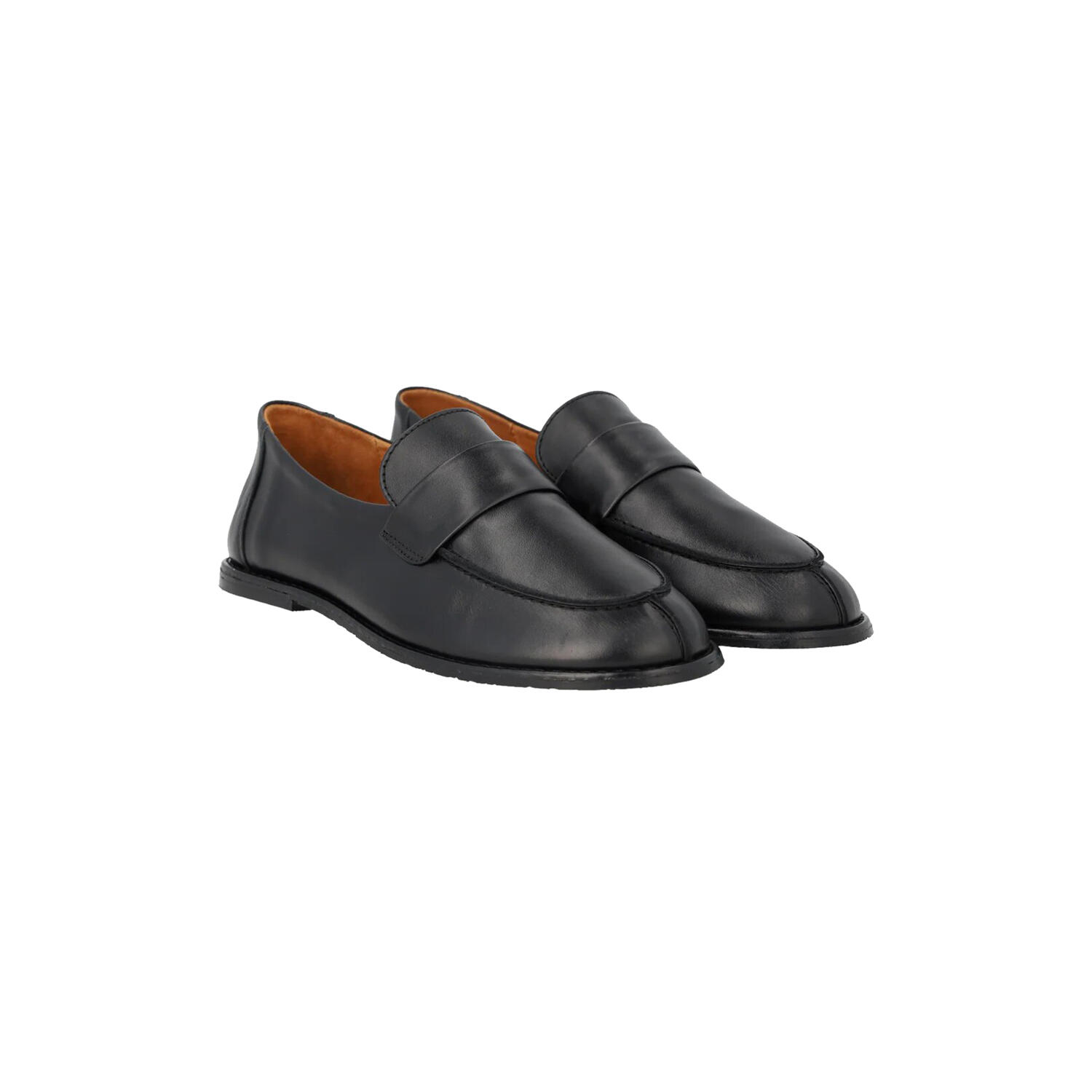 Ultrablød loafer med stikningsdetalje, black