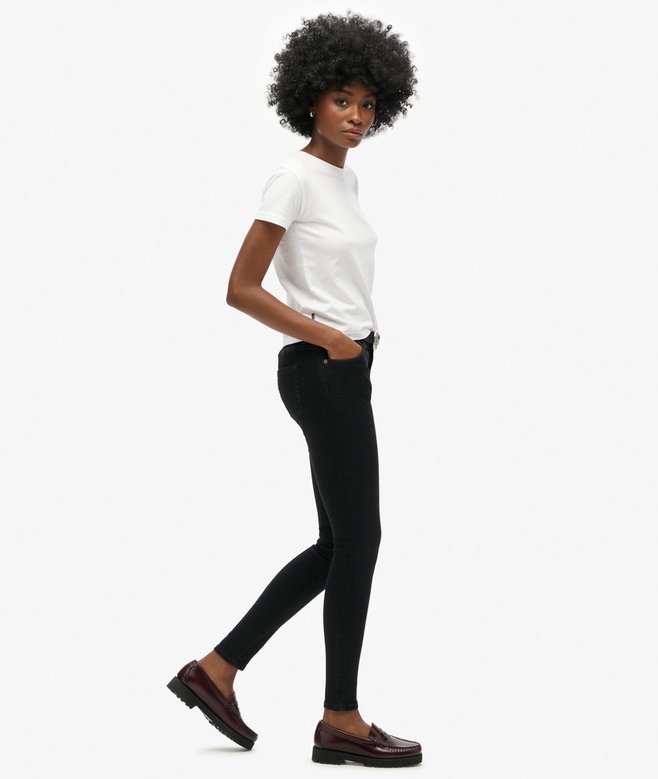 Organic Cotton Vintage Mid Rise Skinny Jeans