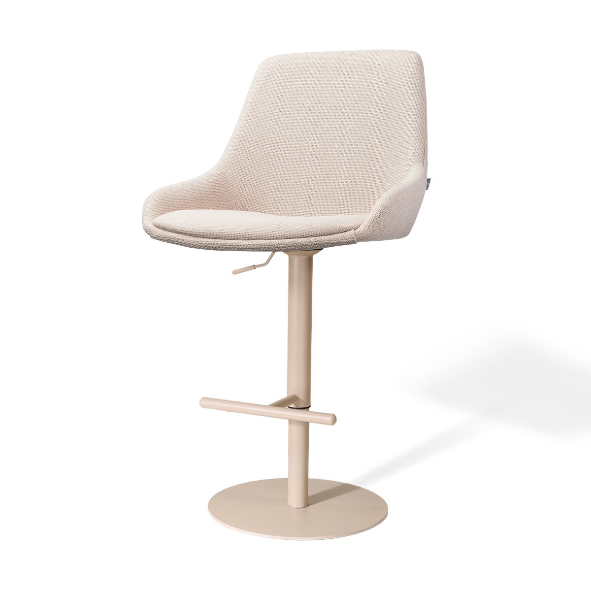 Nolon Niva-Isa tulp barkruk beige verstelbaar - beige poten