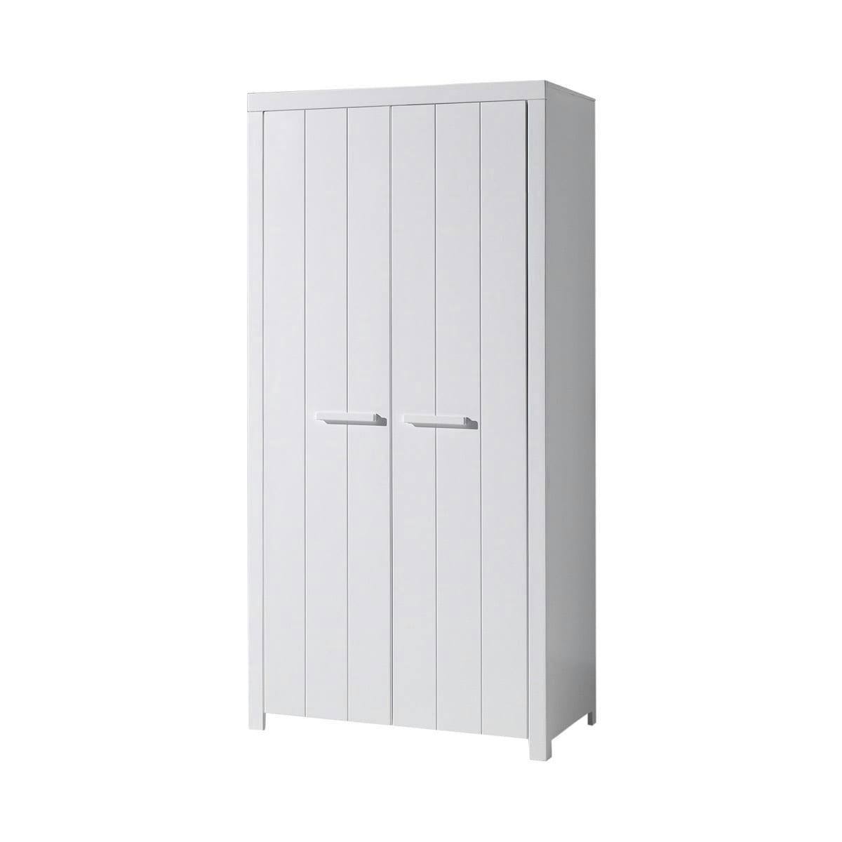 ERIK - Armoire 2 portes blanc