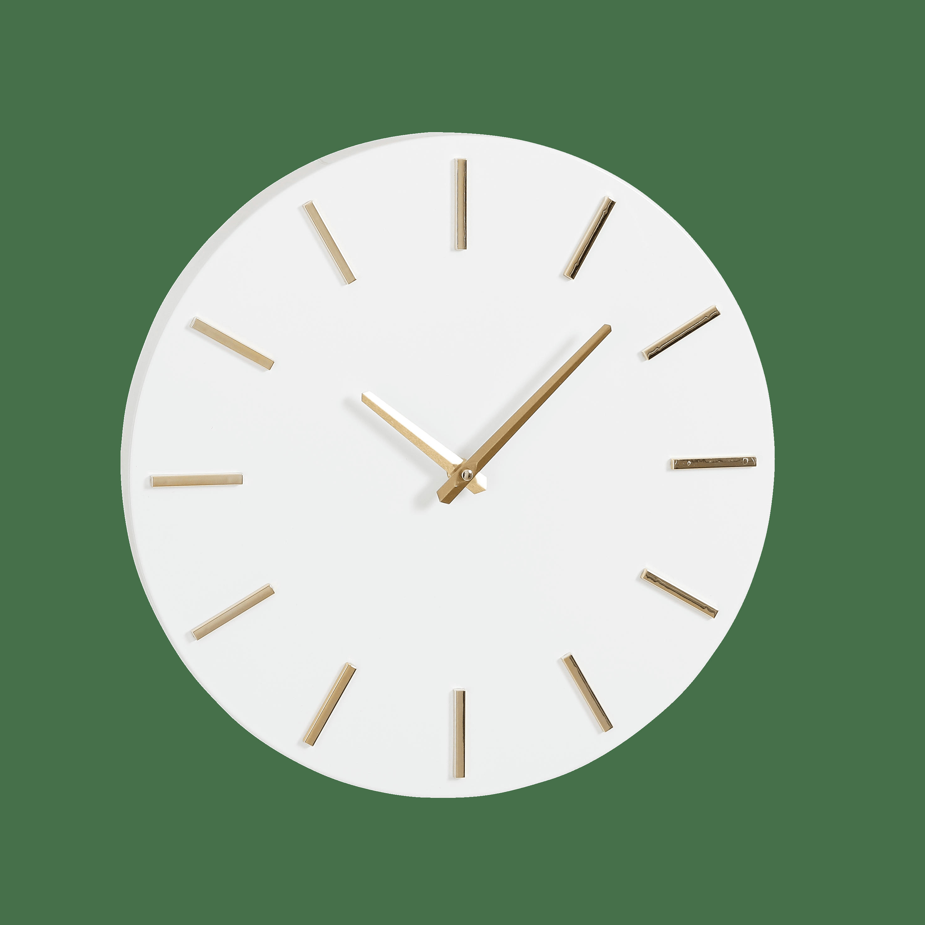BRIXEN - Horloge en aluminium blanc D35,5