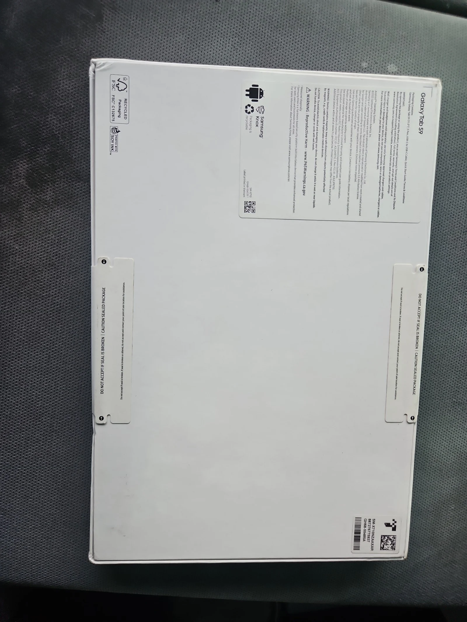 Brand new sealed Galaxy tablet S9