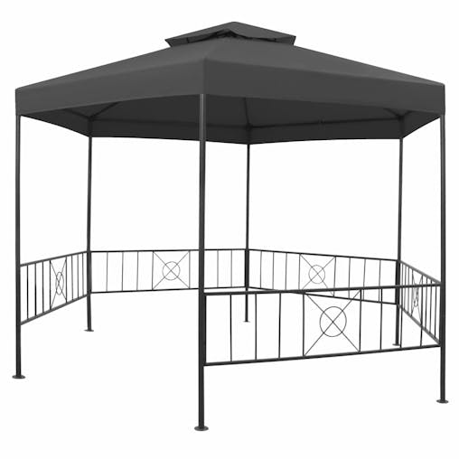 NNEVL Garden Gazebo 323x275x265 cm Anthracite