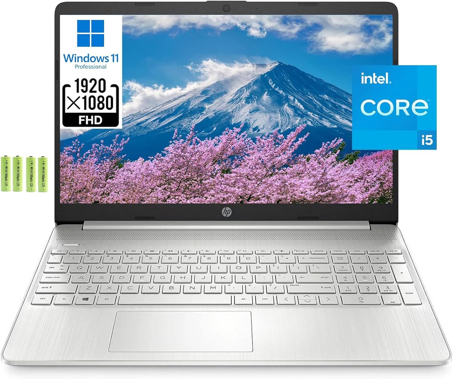 HP Windows 11 Pro 15 15.6 FHD Business Laptop Computer 11th Gen Intel Core i5-1135G7  16GB RAM 512GB SSD  Intel Iris Xe Graphic  Numeric Pad  Long Battery Life  Wi-Fi 5  Bluetooth 4.2  USB  w/Battery