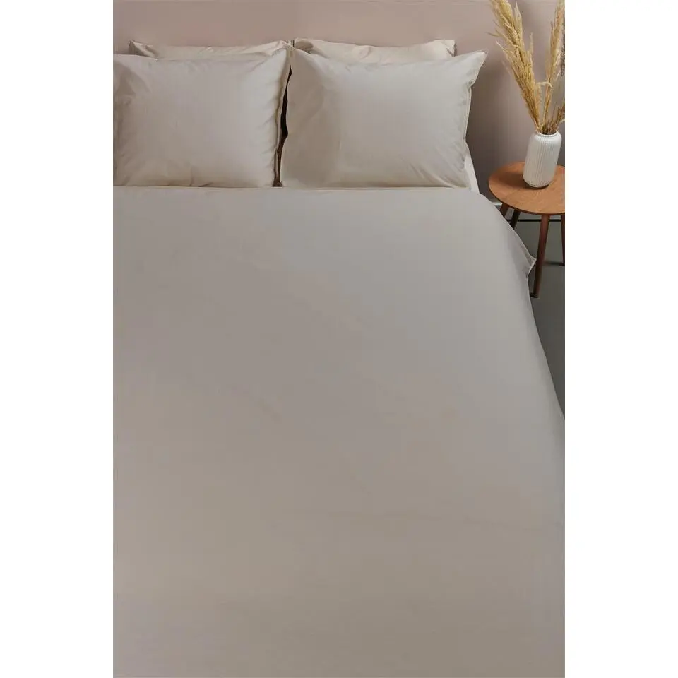Ambiante Cotton Uni dekbedovertrek - 260x200/220 - Taupe