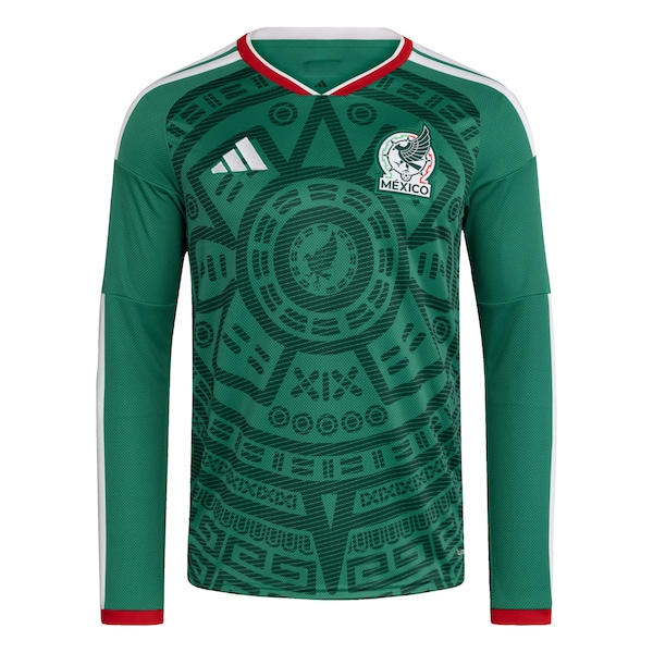 Mexico National Team adidas FIFA x World Cup 2026 Home Replica Long Sleeve Jersey - Green