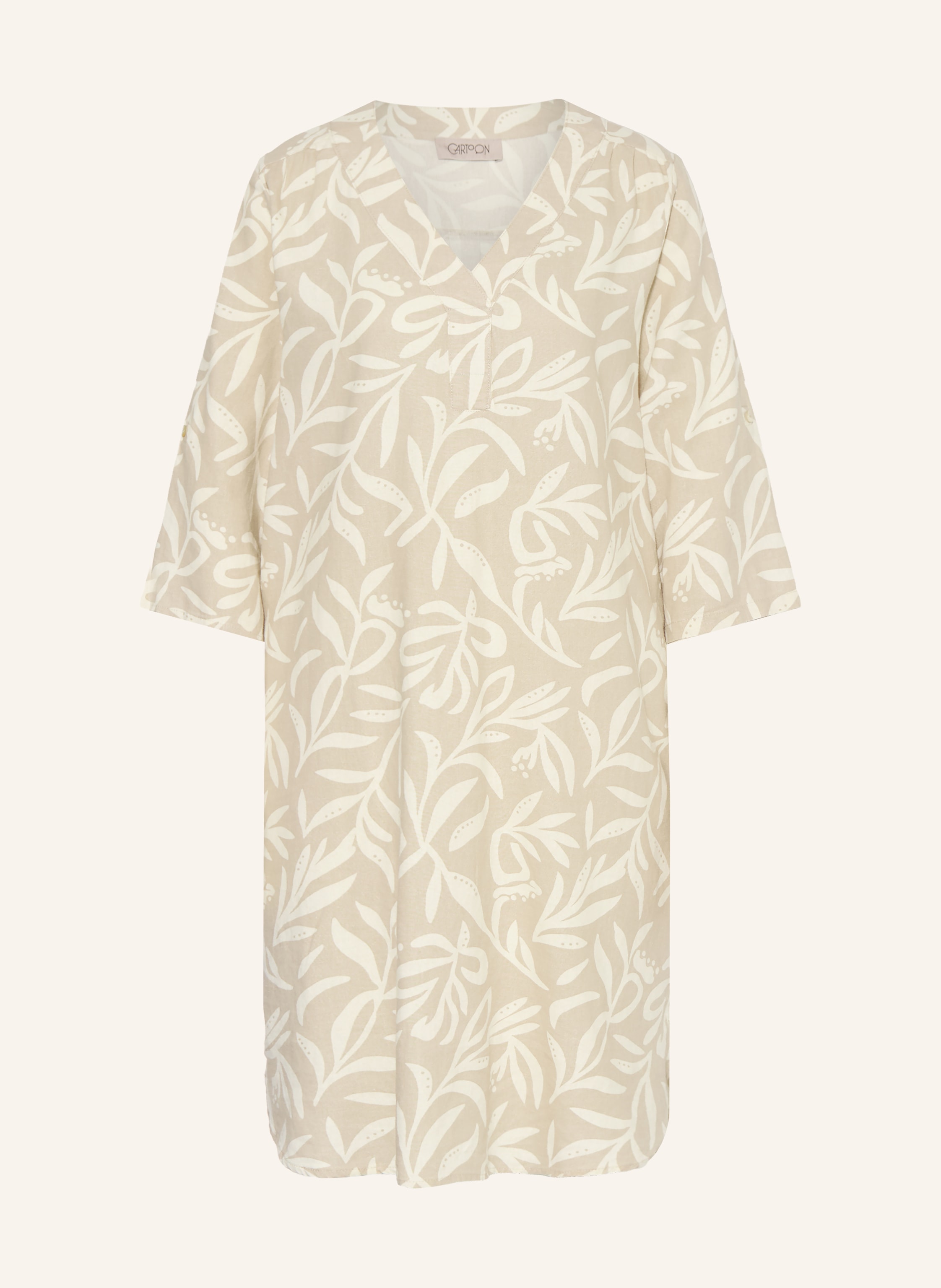 CARTOON Kleid mit Leinen und 3/4-Arm