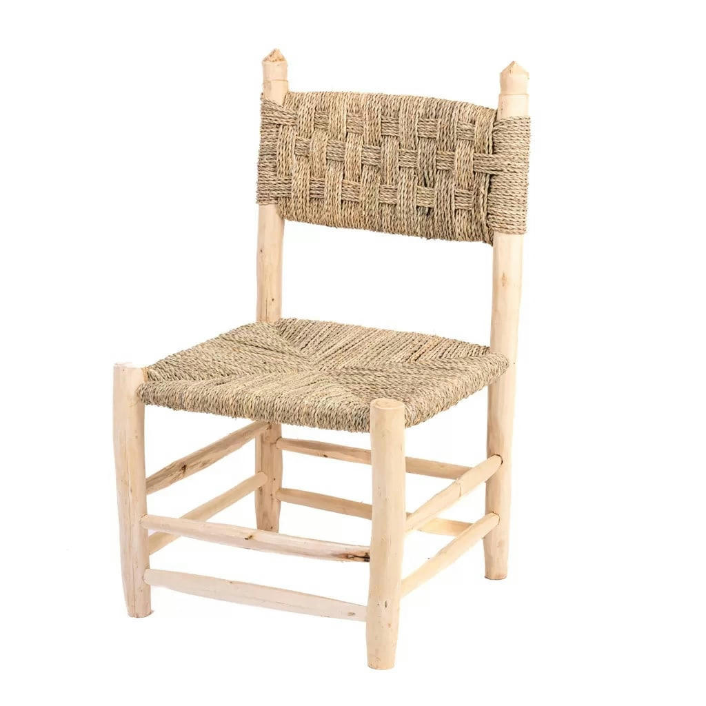 TOKY - Chaise en bois d'eucalyptus & corde