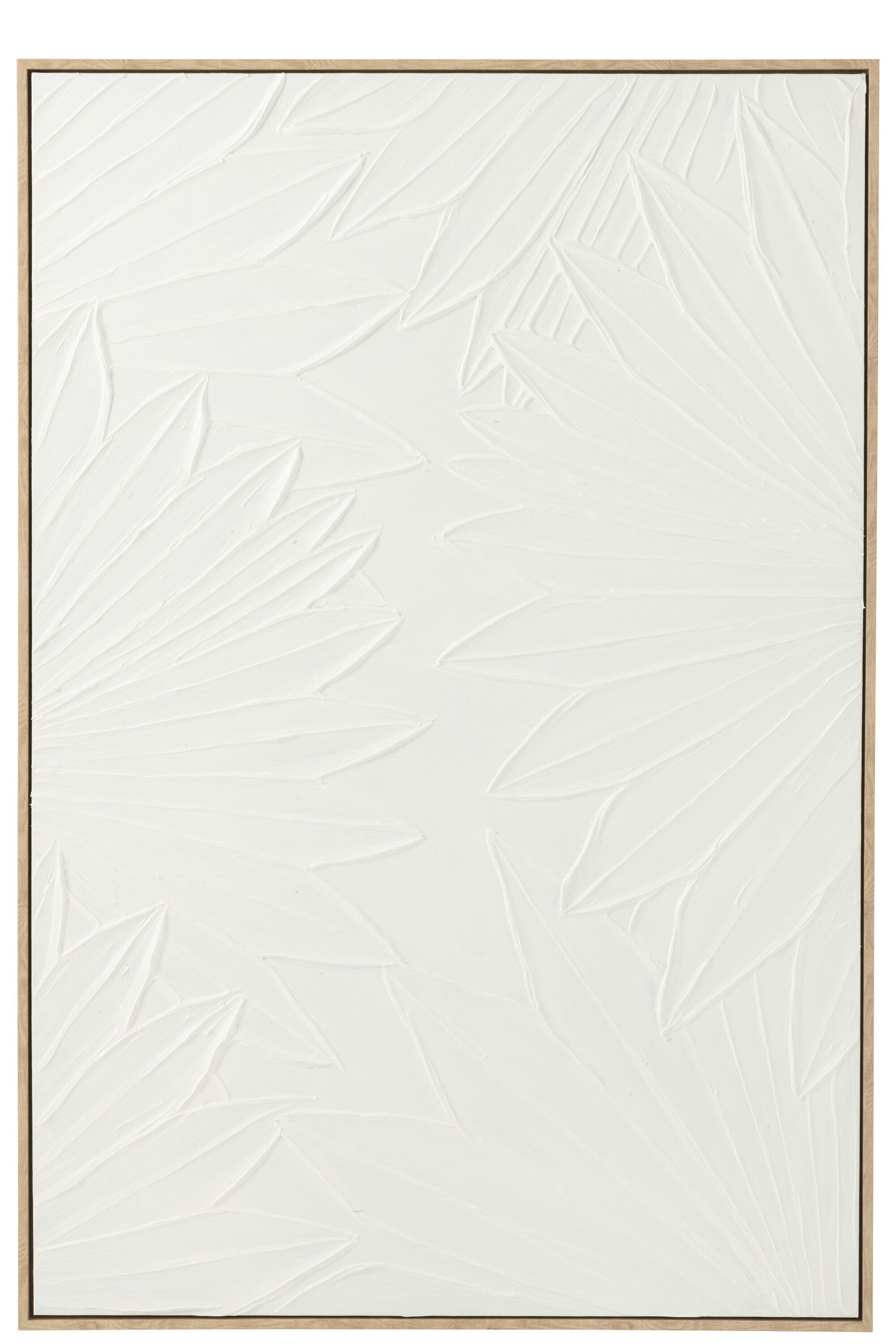 J-Line wanddecoratie Koy - dennenhout - wit