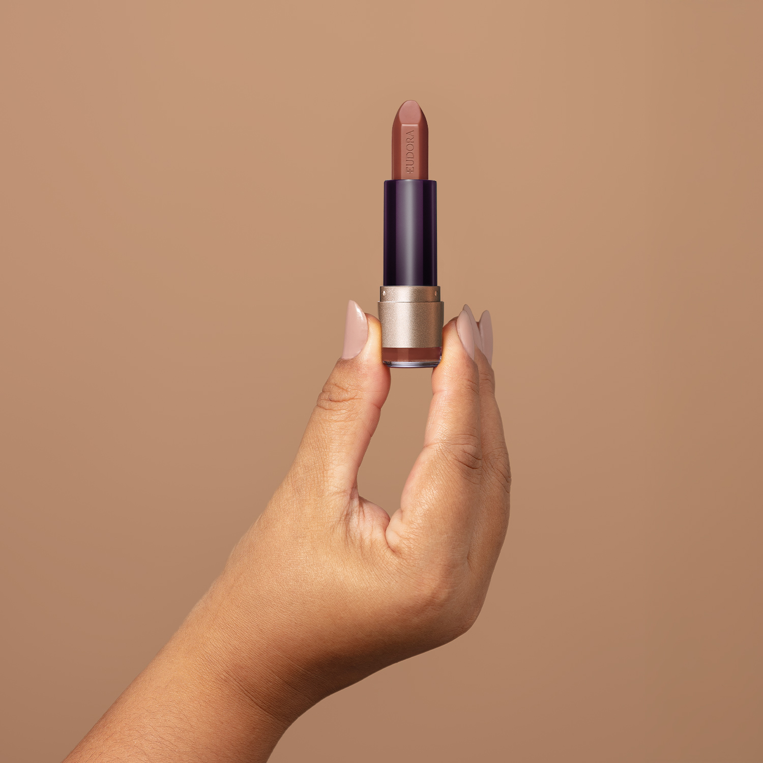 Batom Matte Nude Destaque Eudora Make Kiss Me 3,7g