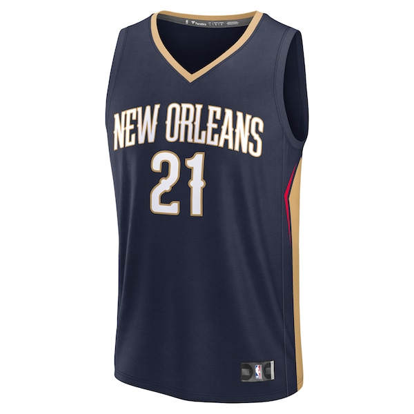 Yves Missi New Orleans Pelicans  2024 NBA Draft Fast Break Player Jersey - Icon Edition - Navy