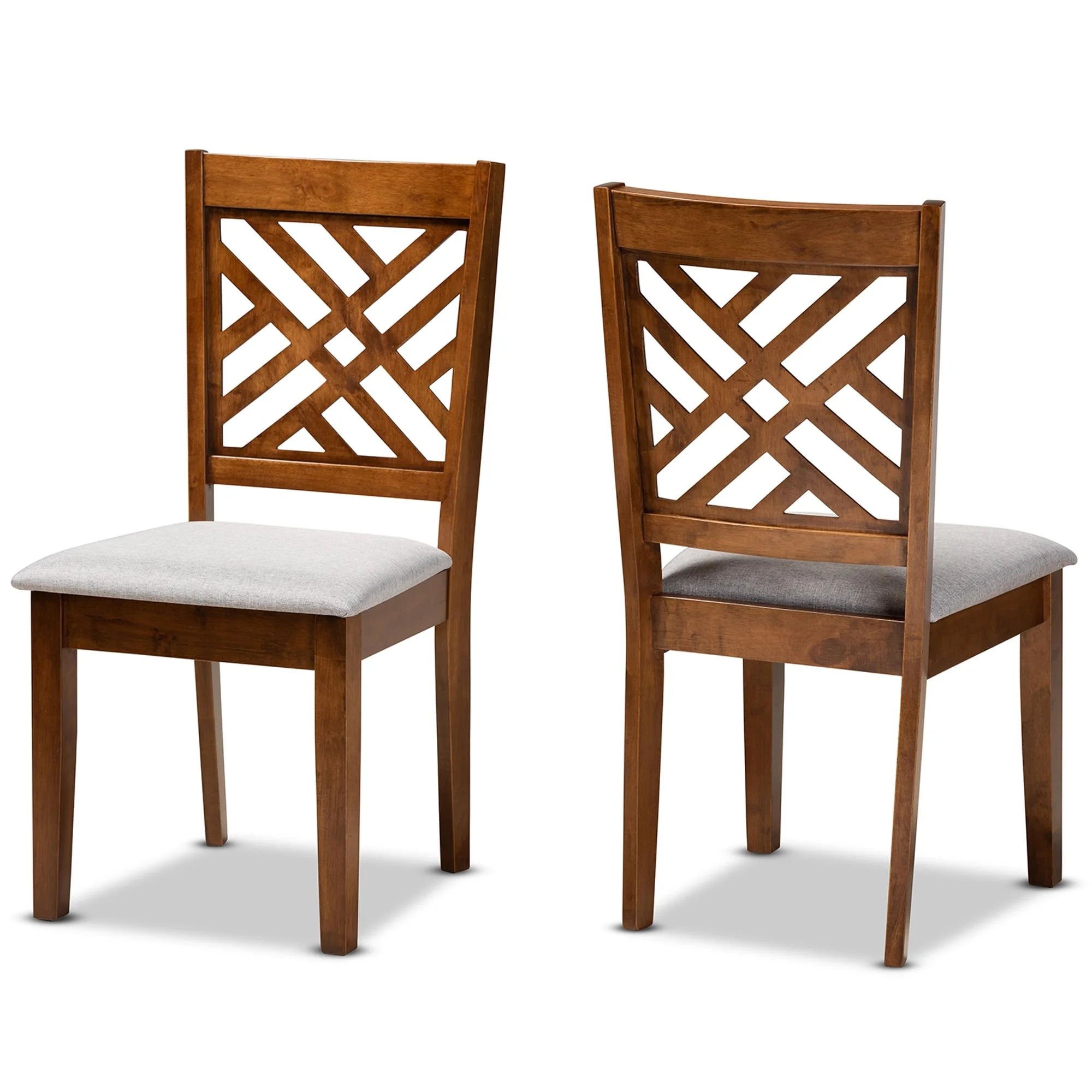 Caron Modern and Contemporary Transitional 2-Piece Dining Chair Set