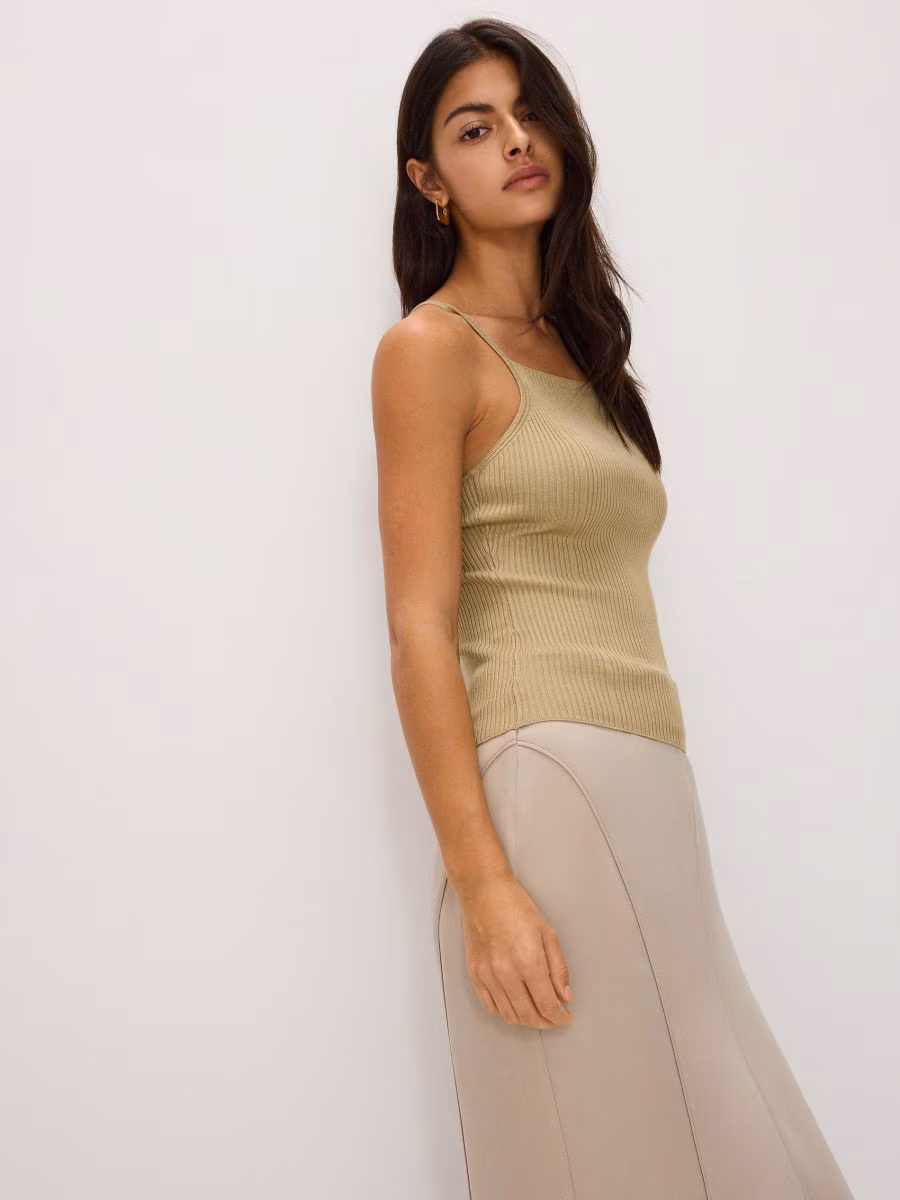 Lyocell Blend Maxi Skirt