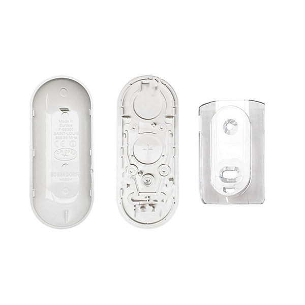 Boitier vide pour Télécommande V3, 1 canal, Bubendorff, 3 Boutons, Blanc, pour Volet Roulant
