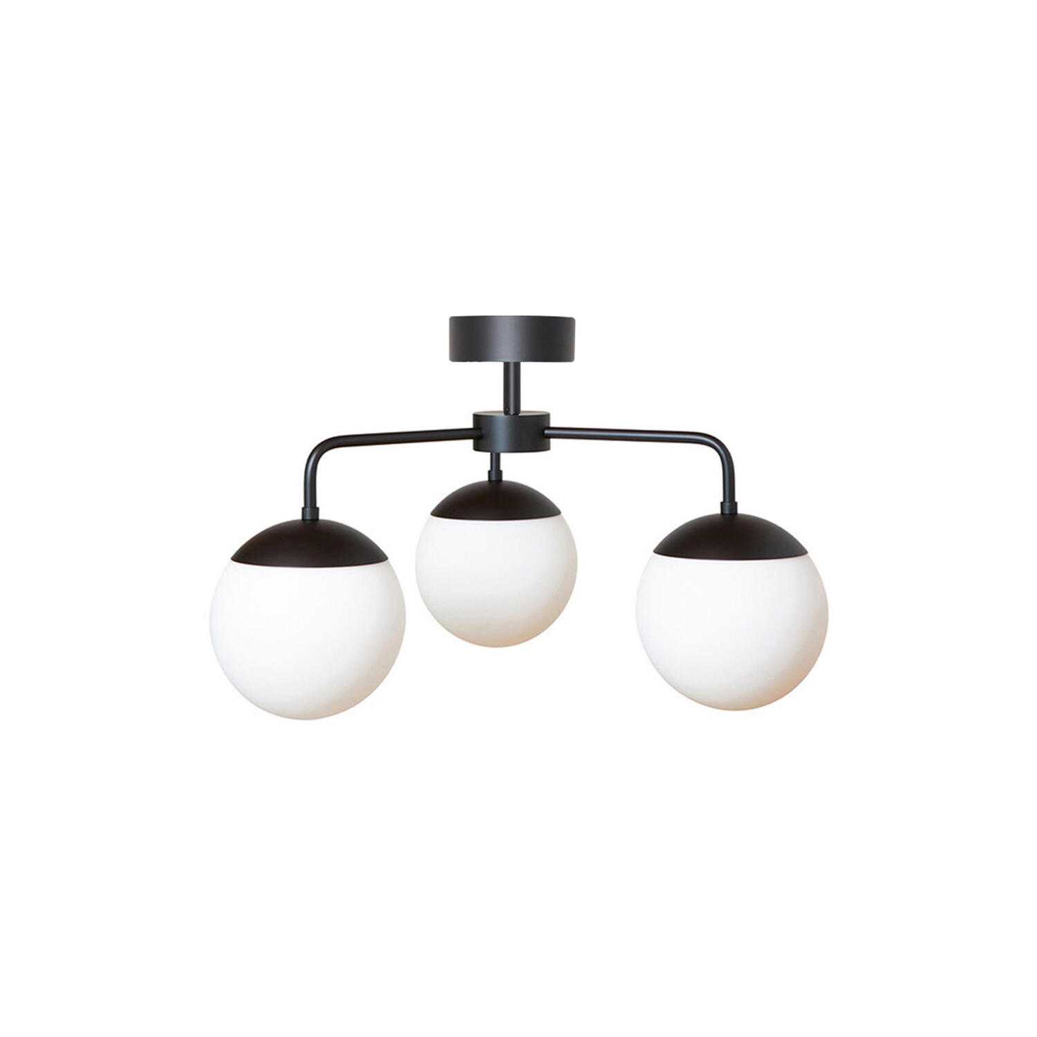 Lord 3 Chandelier, black/opal