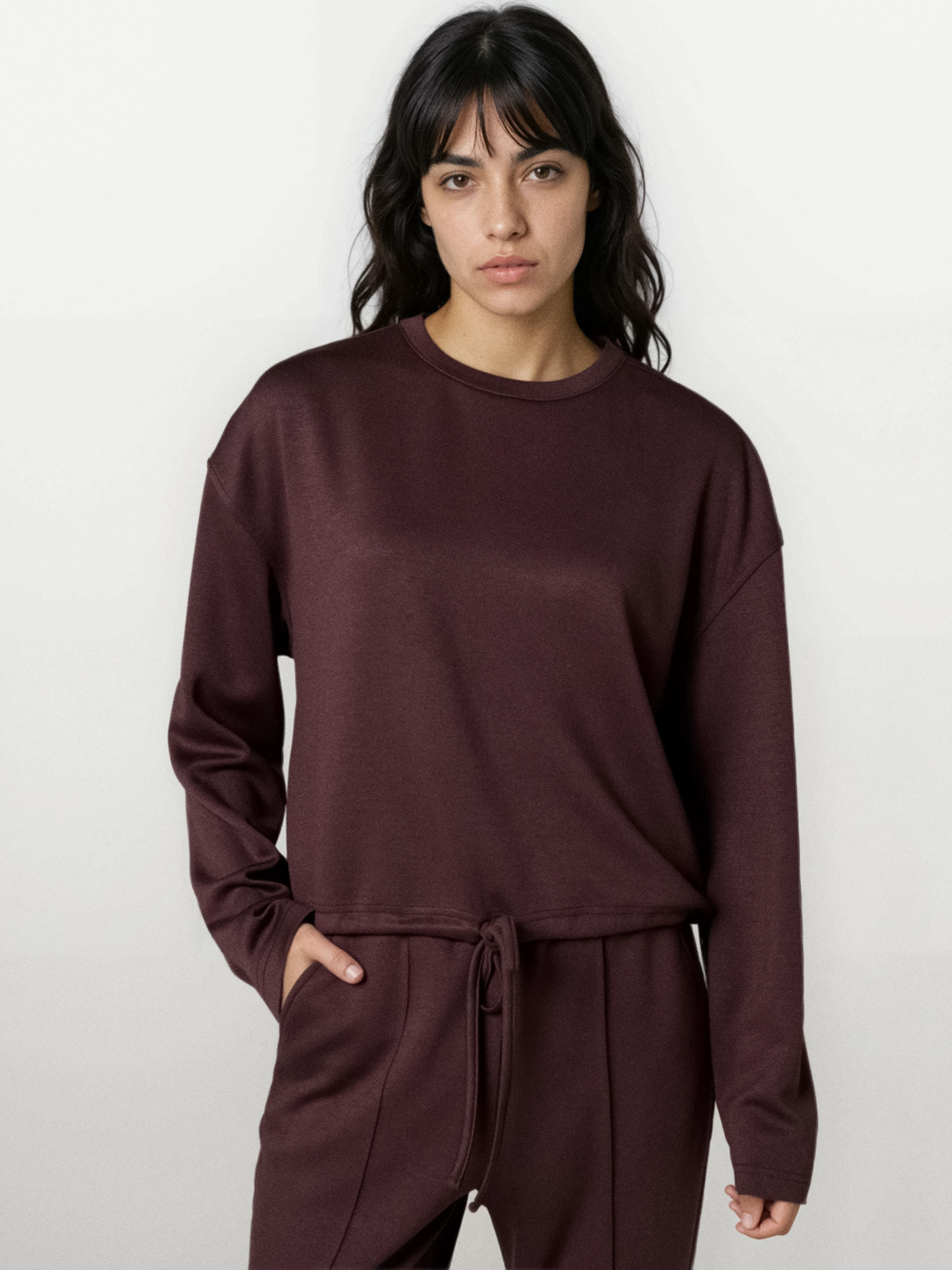 Bluza soft touch z domieszką wiskozy