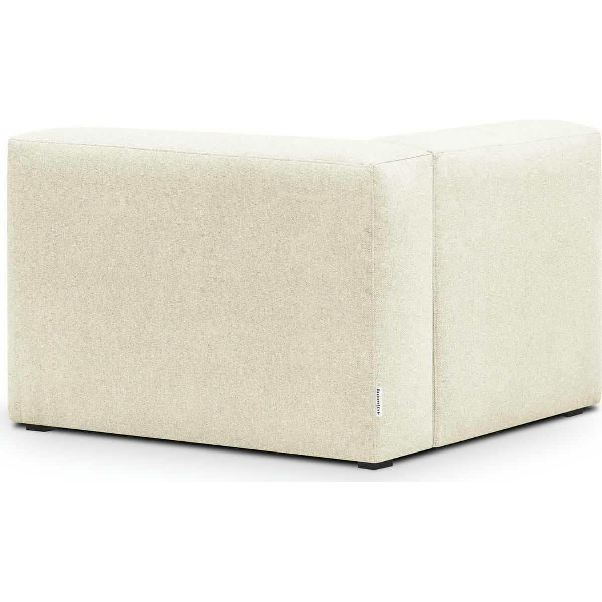 MODULO NEW - Chauffeuse d'angle à droite modulable en tissu ivoire