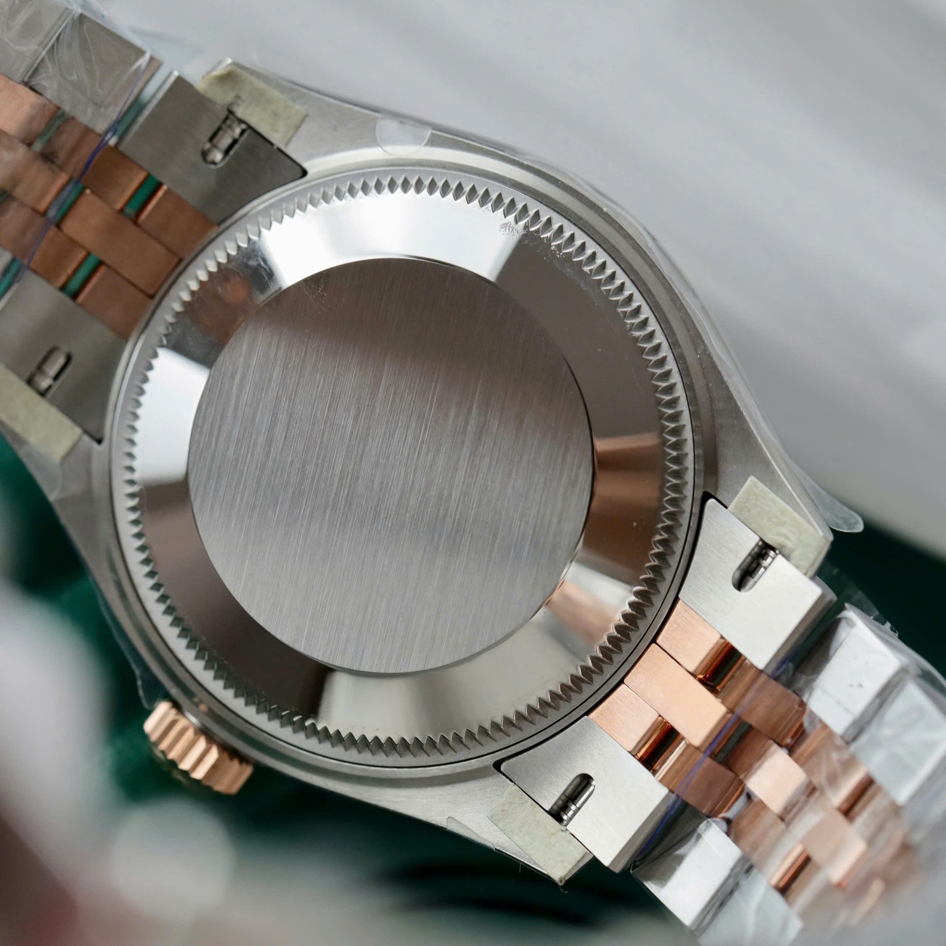 Rolex Datejust SS/RG Plated Chocolate Dial Diamonds 31mm Jub Replica