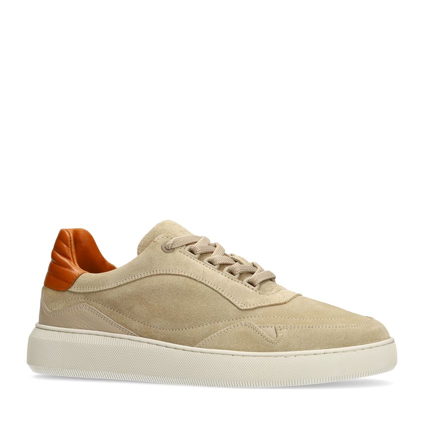 Manfield Beige suède sneakers