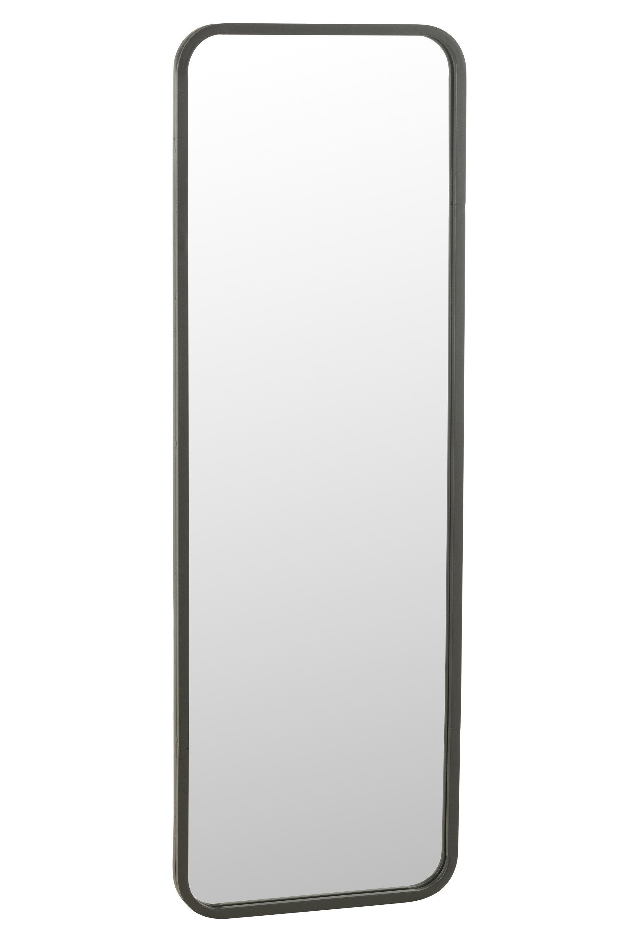 J-Line spiegel Rechthoekige - metaal - zwart - 120 x 40 cm