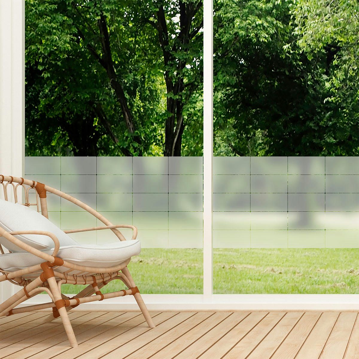 - Film Occultant rectangles pour Vitre/Douche 100x50cm