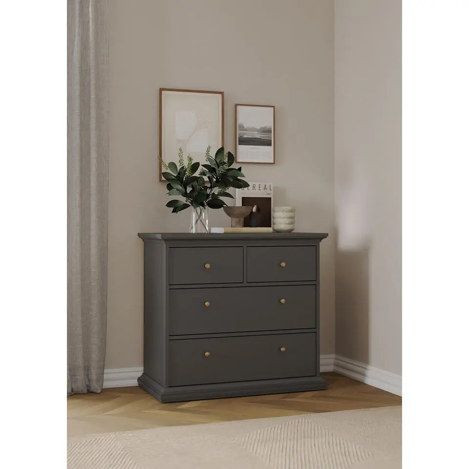 Ladekast Grijs - 100x90x50cm - Paris