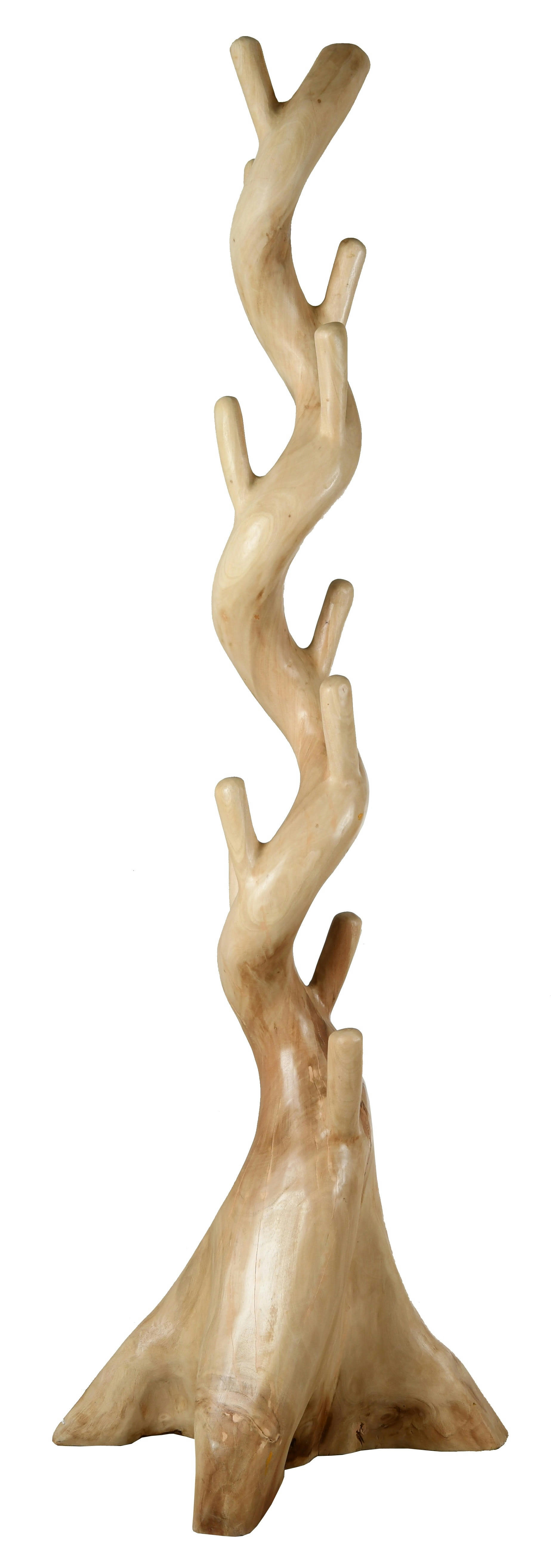 - Porte-manteau design en acajou