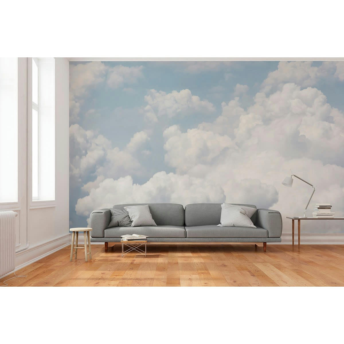 SONGEEN - Papier peint panoramique en papier bleu ciel 432x280