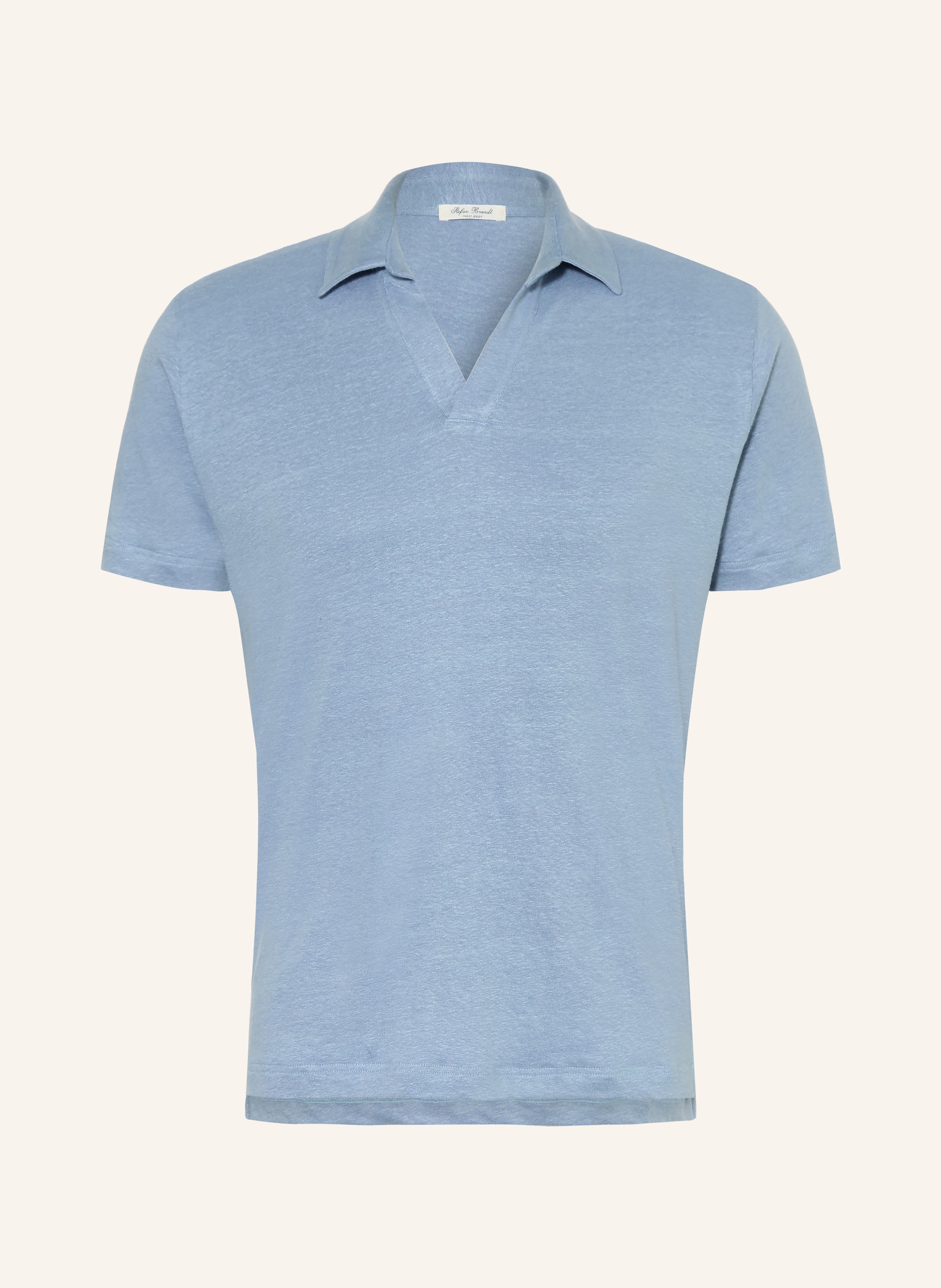 Stefan Brandt Jersey-Poloshirt aus Leinen