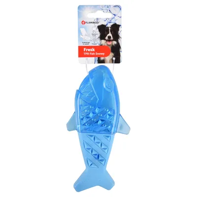 Flamingo Snowy Fish Dog Toy