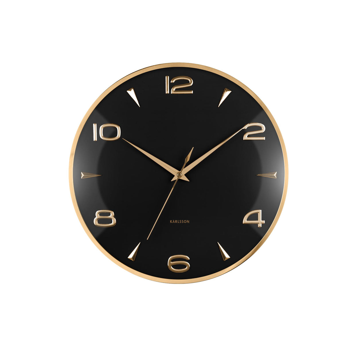 Karlsson wandklok Sienna Glow - zwart - Ø40.6cm