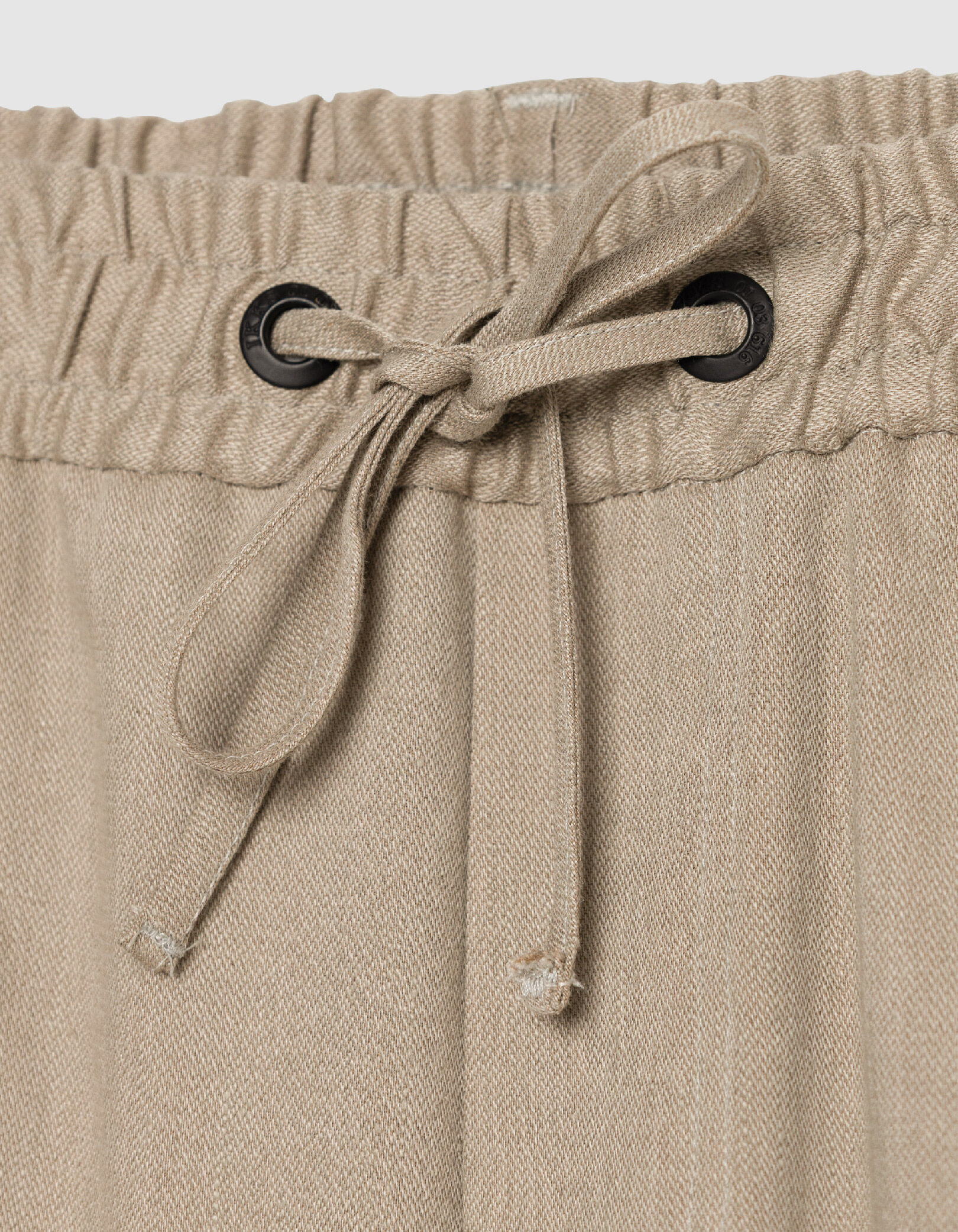 Jogpant de costume beige foncé lin mélangé Homme