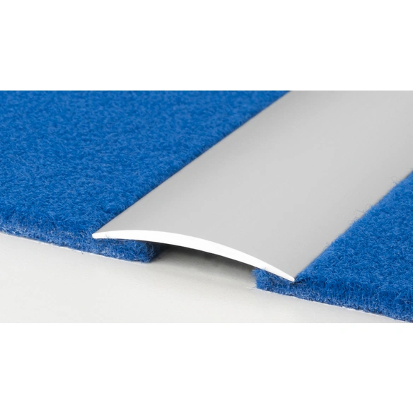 Übergangsprofil, BxL: 40 x 1000 mm, Höhe: 5 mm, edelstahlfarben