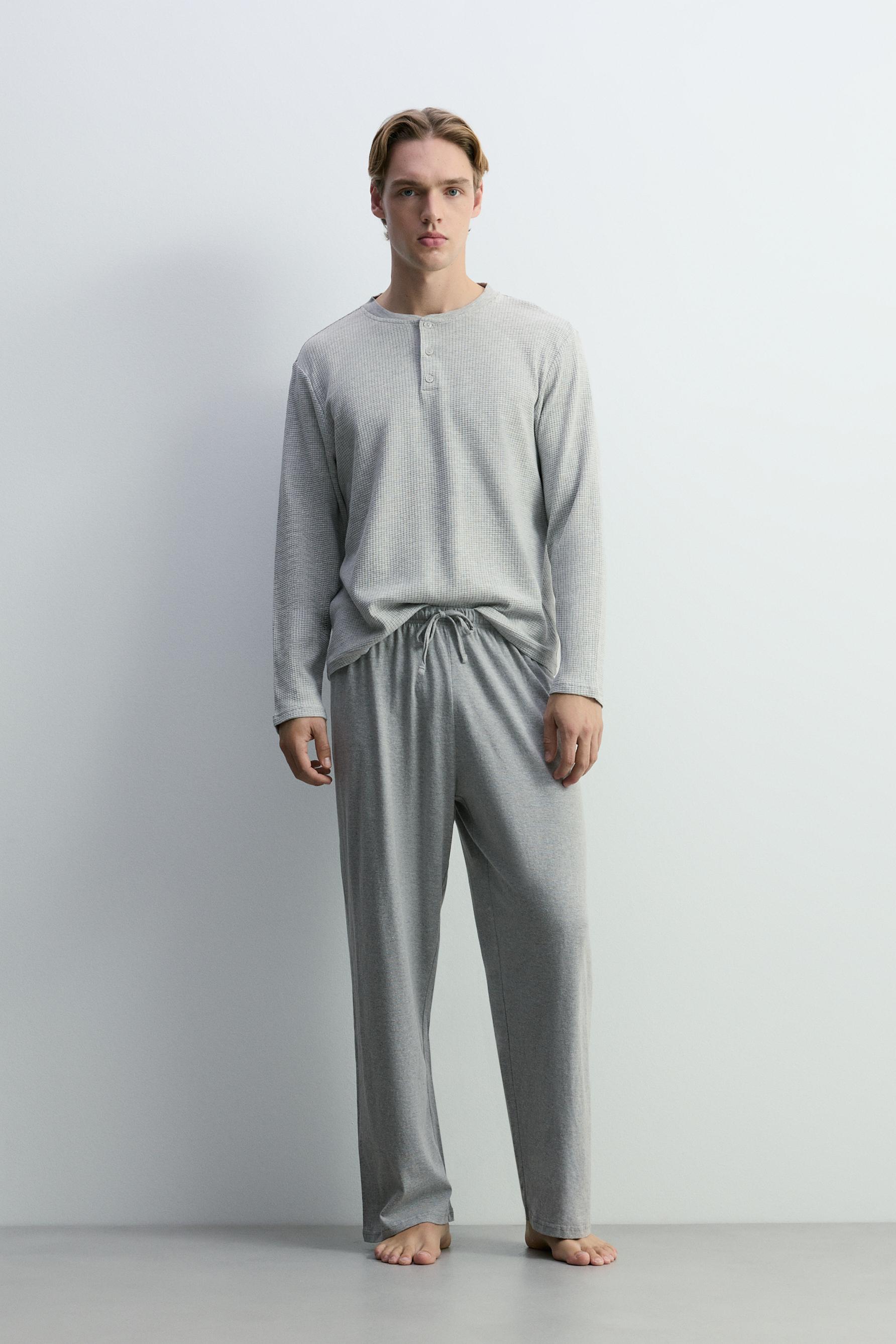 Pijama largo textura