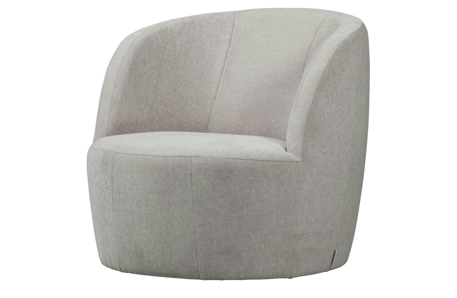 TURN - Fauteuil pivotant en tissu naturel