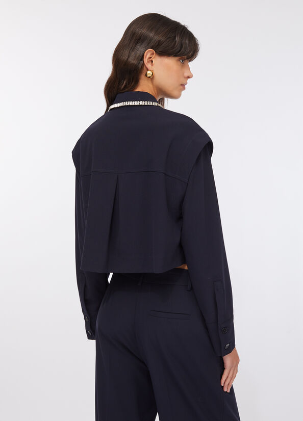 Camicia con strass