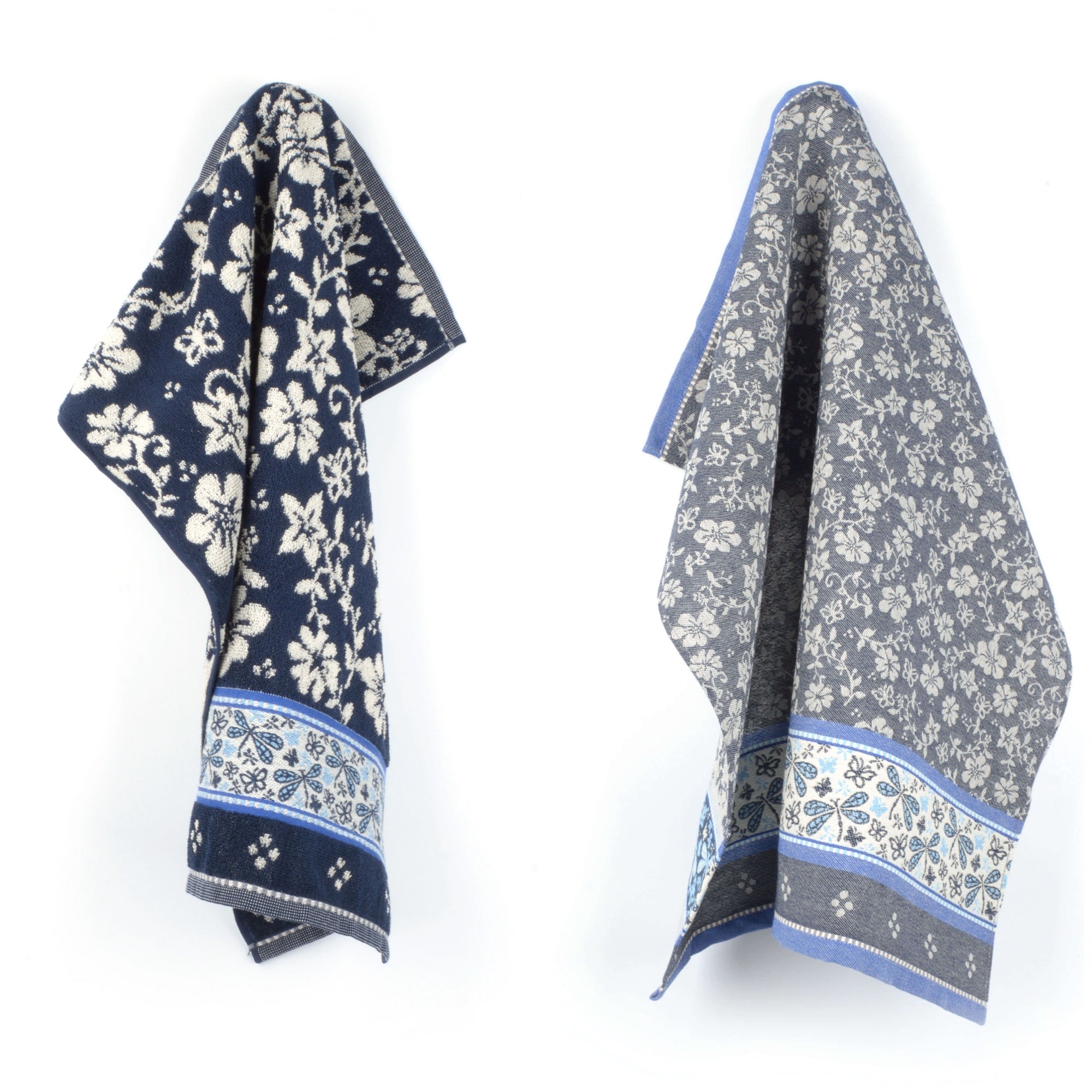 Luxe Keukendoek en Theedoek Dragonfly Donkerblauw - Bunzlau Castle - 100% biologisch GOTS katoen