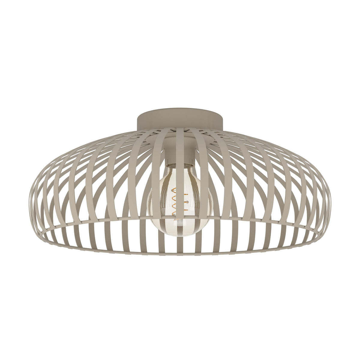 EGLO plafondlamp Mogano 3 - e27 - zandkleur