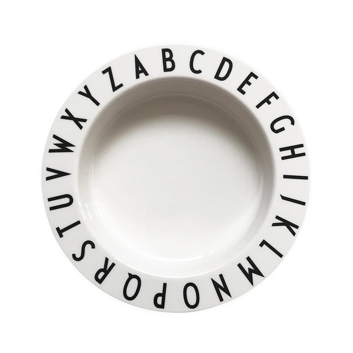 Design Letters - Eat & Learn Tritan Teller tief, weiß