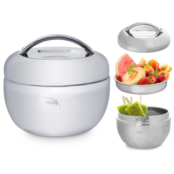 Termos obiadowy stalowy menażka APPLE 800 ml