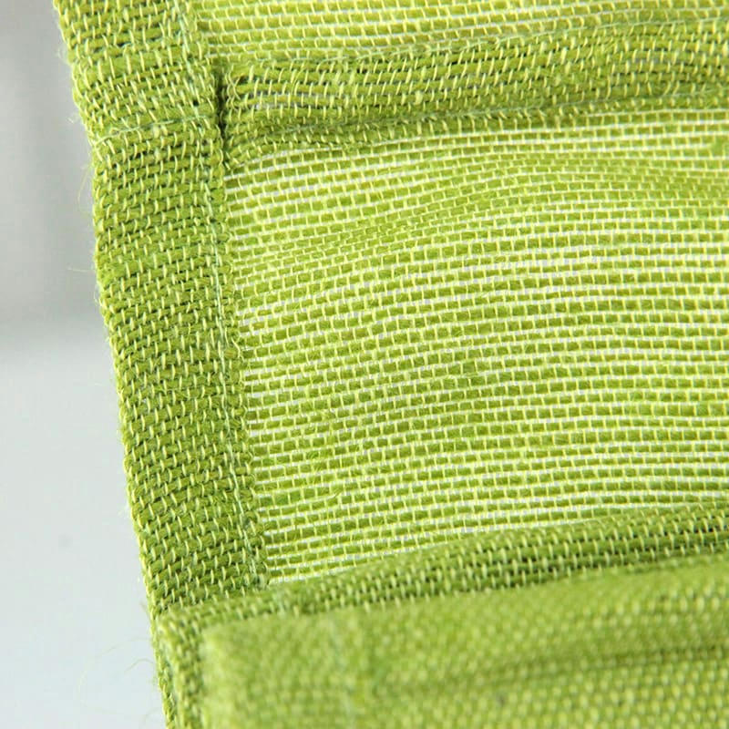 TRIBU - Store voilage en jute et coton vert mousse 60x200